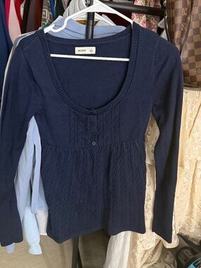 Hollister Sweater Navy Size S
